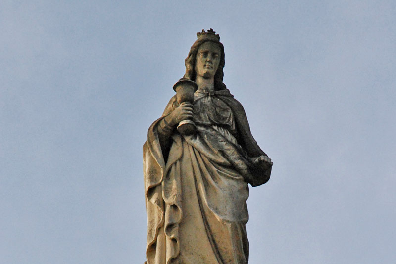 Szent Borbála-szobor